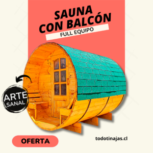 Saunas con balcón